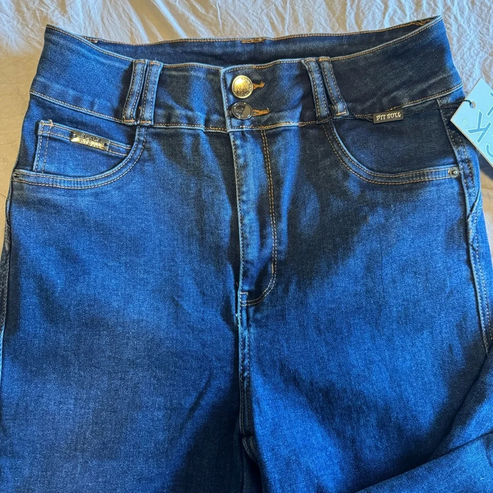 BLACK PITBULL Brazilian High Waisted Skinny Sculpturing & Butt Lift Jeans - Picture 7 of 16